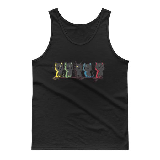 Astral Cats Five Cute Funny Tank Top