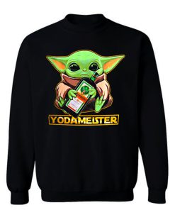 Baby Yodarmeister Mandalorian Jagermeister Funny Parody Sweatshirt
