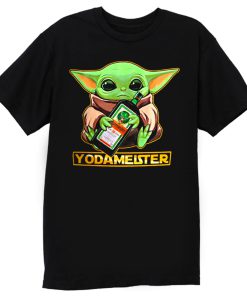 Baby Yodarmeister Mandalorian Jagermeister Funny Parody T Shirt
