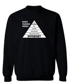 Basic Human Needs Internet Sweatshirt