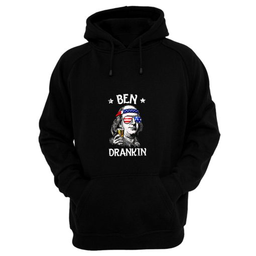 Benjamin Franklin Drinking America Hoodie