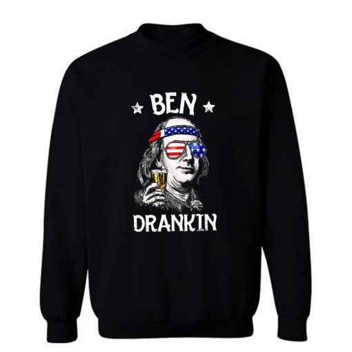Benjamin Franklin Drinking America Sweatshirt