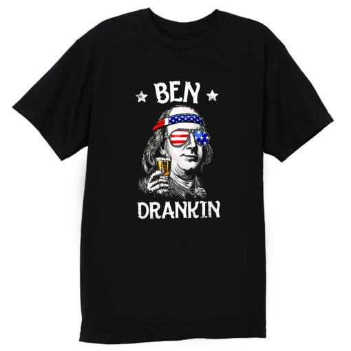 Benjamin Franklin Drinking America T Shirt