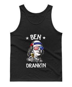 Benjamin Franklin Drinking America Tank Top