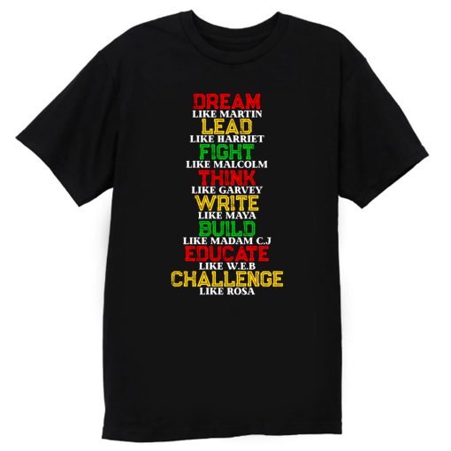 Black History and Historical Leaders Juneteenth T Shirt