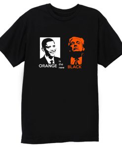 Black Orange Obama And Trump T Shirt