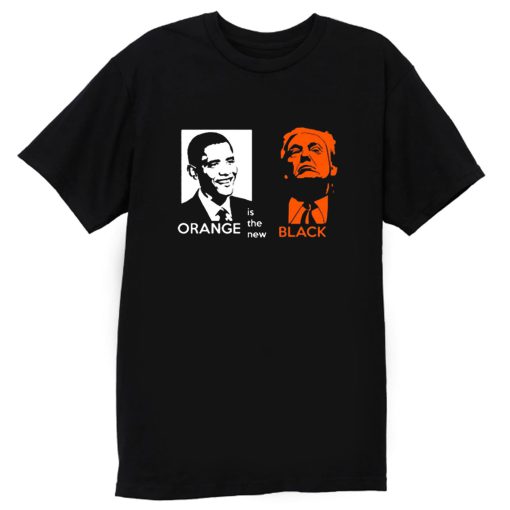 Black Orange Obama And Trump T Shirt