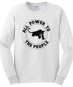 Black Panther Party All Power To The People Long Sleeve