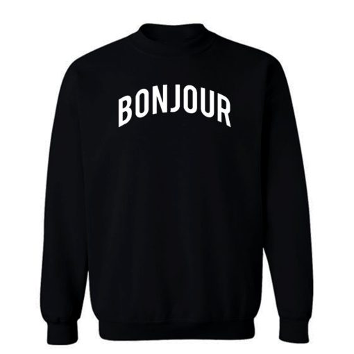 Bonjour Retro Sweatshirt