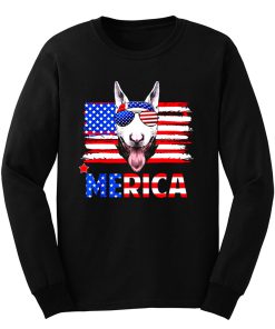 Bull Terrier Merica For 4th July United State Cute Long Sleeve