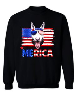Bull Terrier Merica For 4th July United State Cute Sweatshirt
