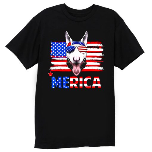 Bull Terrier Merica For 4th July United State Cute T Shirt
