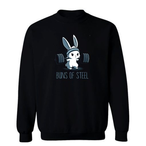 Buns Of Steel Bunny Gym Funny Sweatshirt