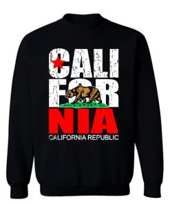 California Republic state Bear Flag Vintage Sweatshirt