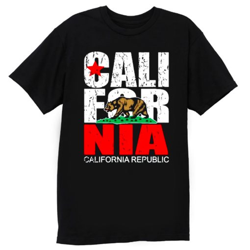 California Republic state Bear Flag Vintage T Shirt