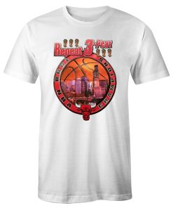 Chicago Bulls Repeat 3 Peat 1998 NBA Championship 90s Vintage Retro T Shirt