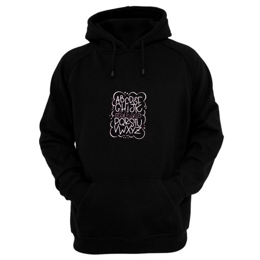 Cute Alphabet Hoodie