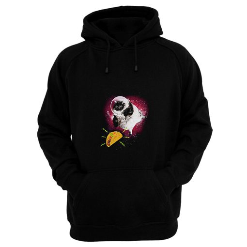 Cute Astronot Cat Get Nachos Hoodie