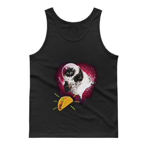 Cute Astronot Cat Get Nachos Tank Top