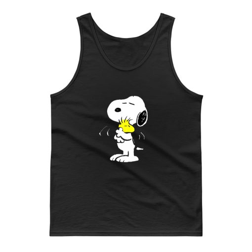 Cute Peanut Hug Snoopy Tank Top