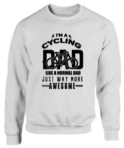 Cycling Dad Funny Vintage Cyclist Fathers Sweatshirt