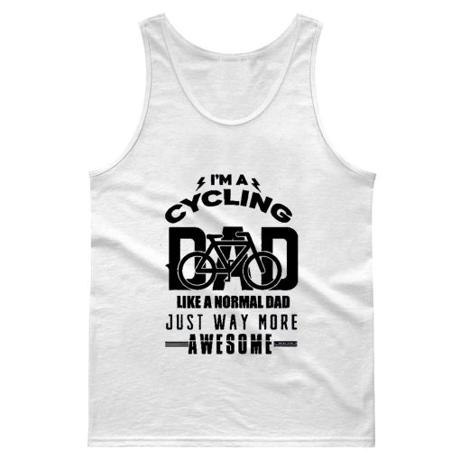 Cycling Dad Funny Vintage Cyclist Fathers Tank Top