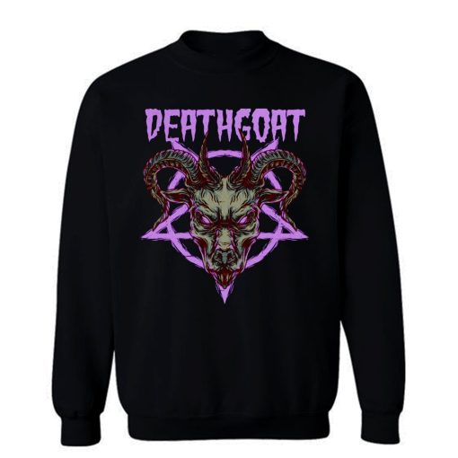 Death Goat Death Metal Band Sweatshirt