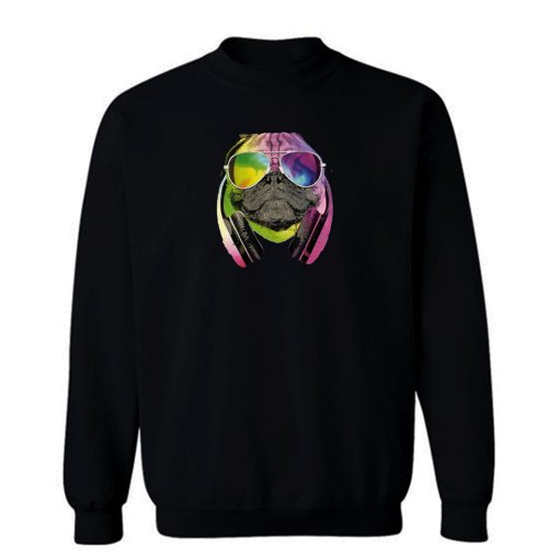 Dj Pug Colourful Sweatshirt