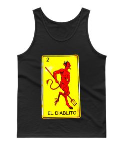 EL DIABLITO Diablo Devil Loteria Mexican Card Game Tank Top