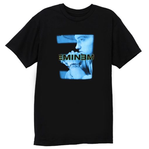 Eminem Blue Photo Poster Vintage T Shirt