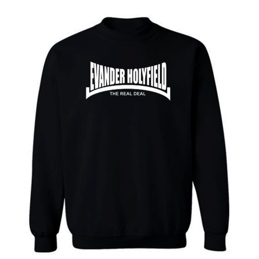 Evander Holyfield The Real Deal Boxing Sweatshirt