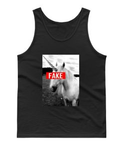 Fake Unicorn Hipster Funny Tank Top