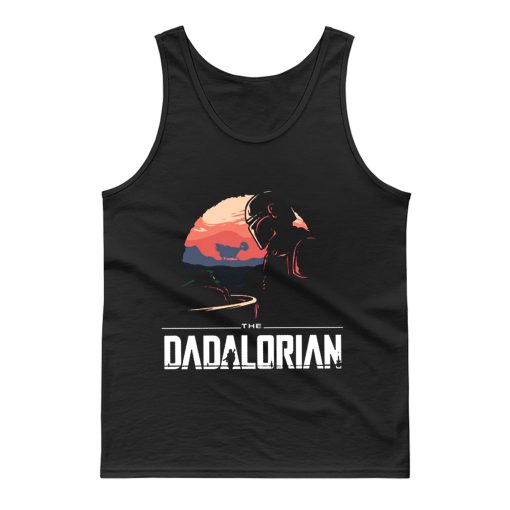 Father Star Wars Mandalorian Tank Top