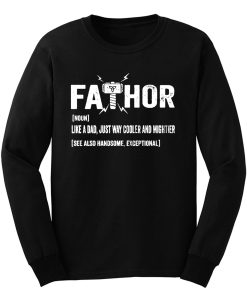 Father Thor FaThor Funny Dad Viking Long Sleeve
