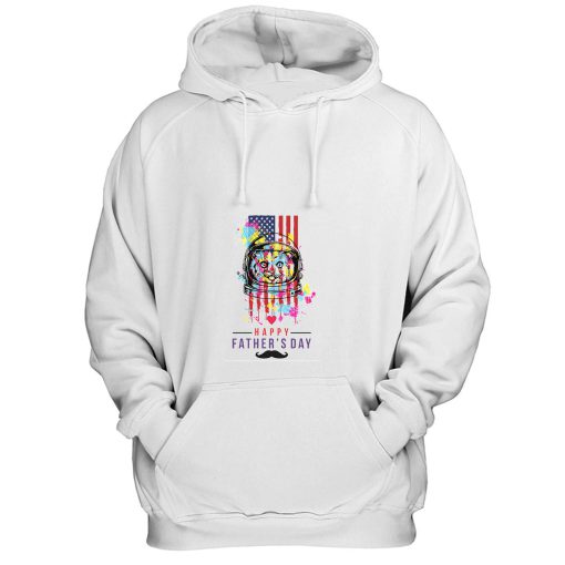 Fathers Day To An American Astronaut Cat Lover Hoodie