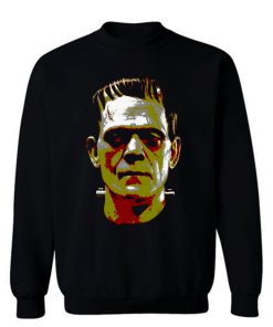Frankenstein Face Halloween Horror Movie Sweatshirt