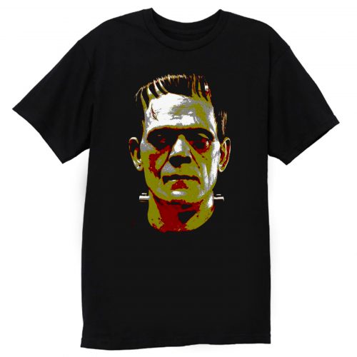 Frankenstein Face Halloween Horror Movie T Shirt