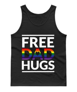 Free Dad Hugs LGBT Dad LGBT Awareness LGBT Pride Tank Top