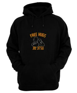 Free Hugs Jiu Jitsu Funny Fighter Martial Arts Vintage Hoodie