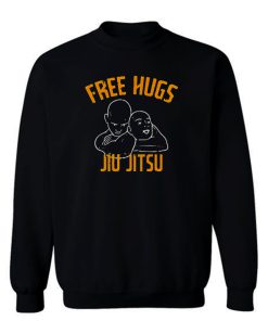 Free Hugs Jiu Jitsu Funny Fighter Martial Arts Vintage Sweatshirt