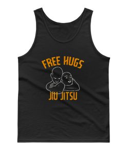 Free Hugs Jiu Jitsu Funny Fighter Martial Arts Vintage Tank Top