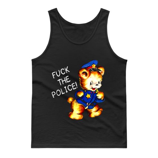 Fuck the Police Cat Tank Top