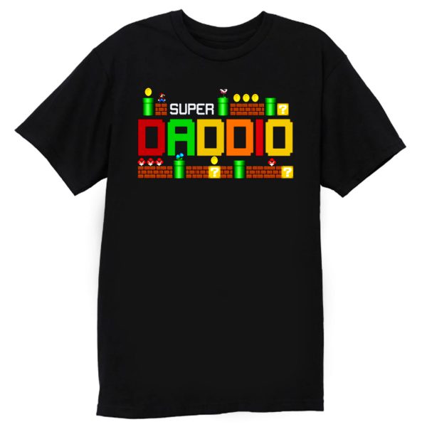 Funny Dad Super Daddio Parody Super Mario T Shirt | PUTSHIRT.COM
