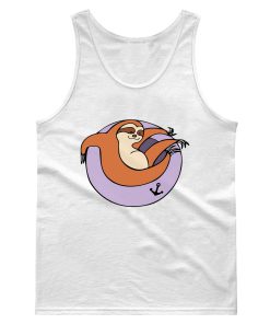 Funny Sloth Swiming Tank Top