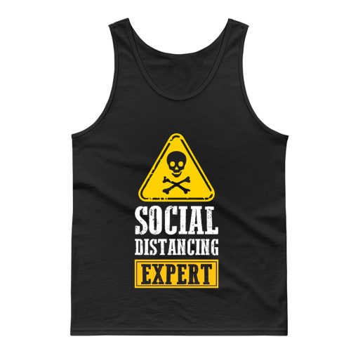 Funny Social Distancing Expert Tank Top