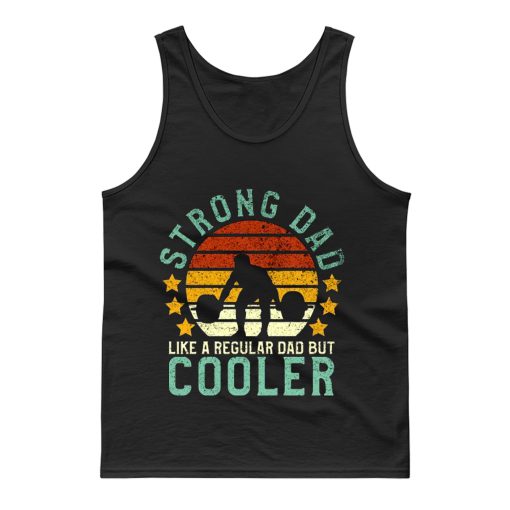 Funny Vintage Strength Training Fathers Tank Top