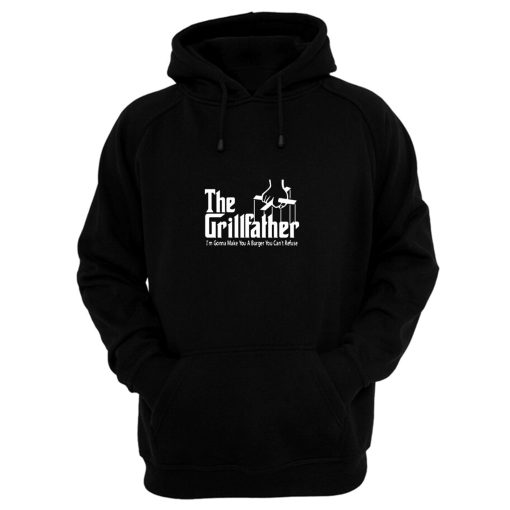 GRILLFATHER Funny Fathers Day BBQ Barbecue Grill Dad Grandpa Hoodie