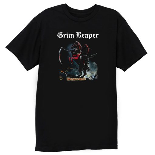 GRIM REAPER SEE YOU IN HELL 1983 AUDIOSLAVE T Shirt