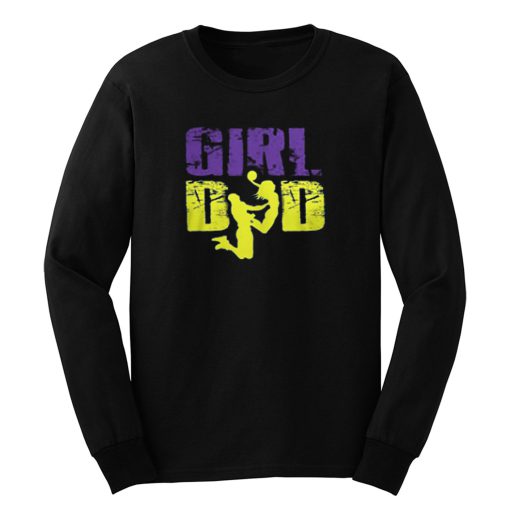 Girl Dad Basketball Slam Dunk Long Sleeve