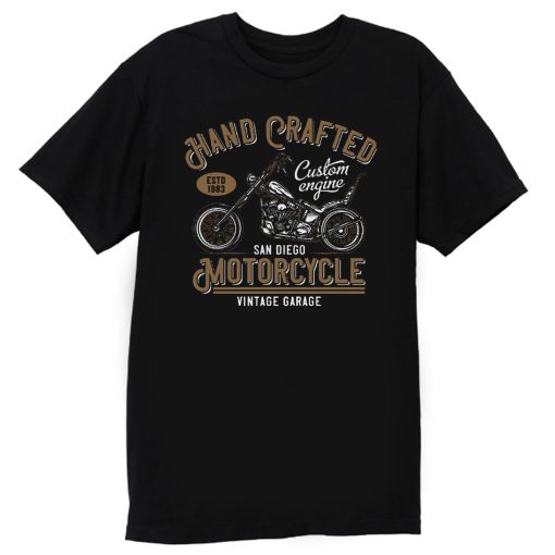 Hand Crafted Motorcycle Vintage T Shirt